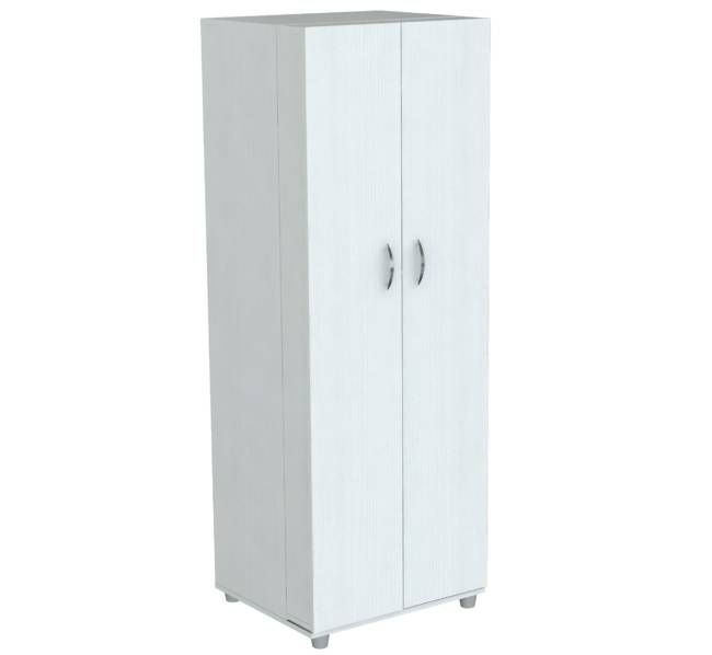 66" White Laminated Wood Pantry or Storage Cabinet