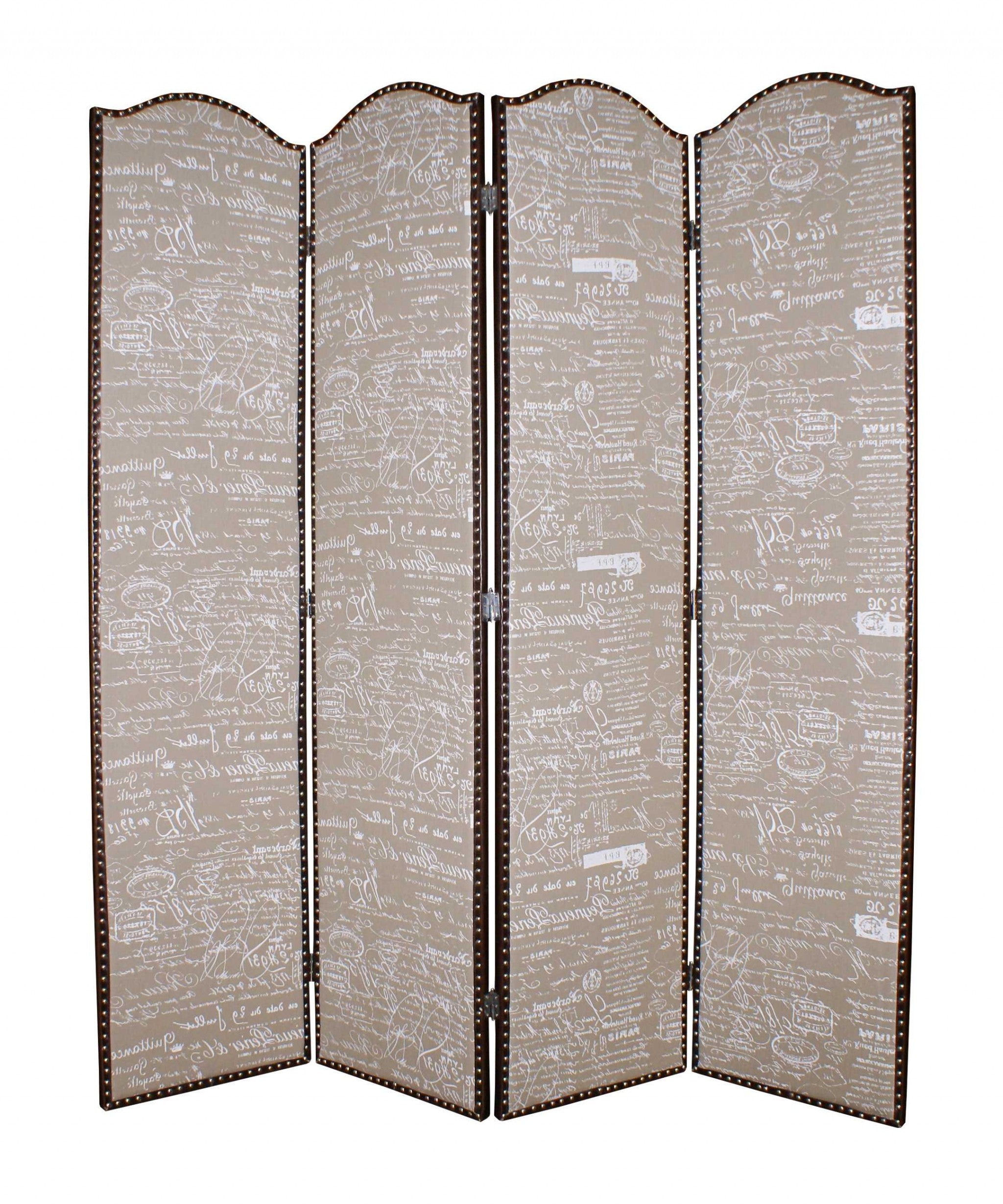 80 X 84 Tan Wood Galore  Screen