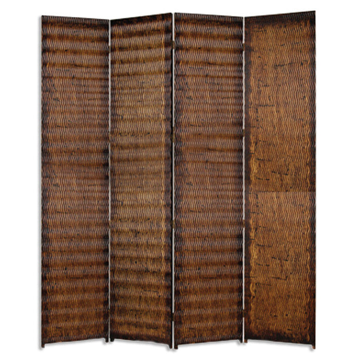 84" X 84" Brown Wood  Screen