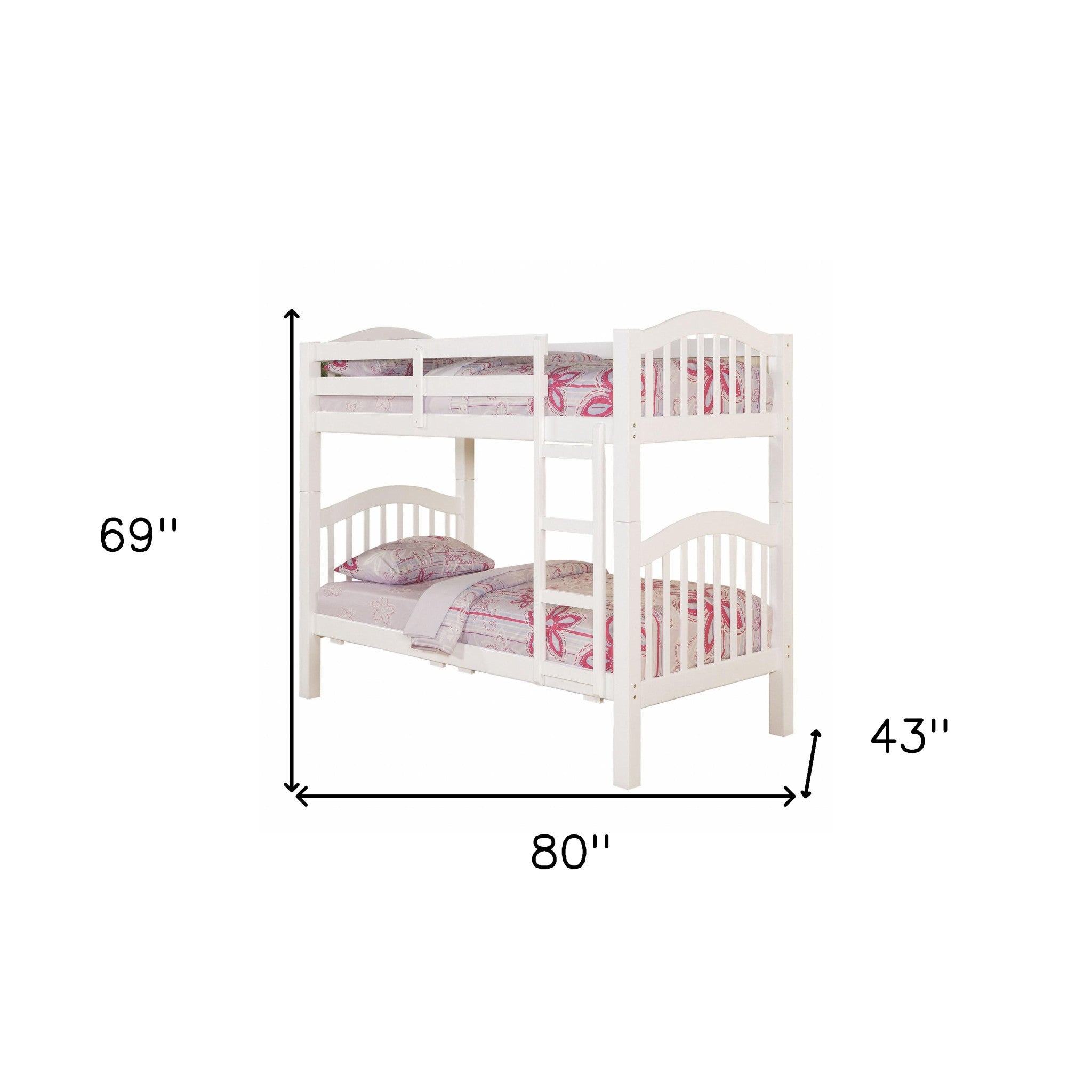 Heartland Twin/Twin Bunk Bed, White