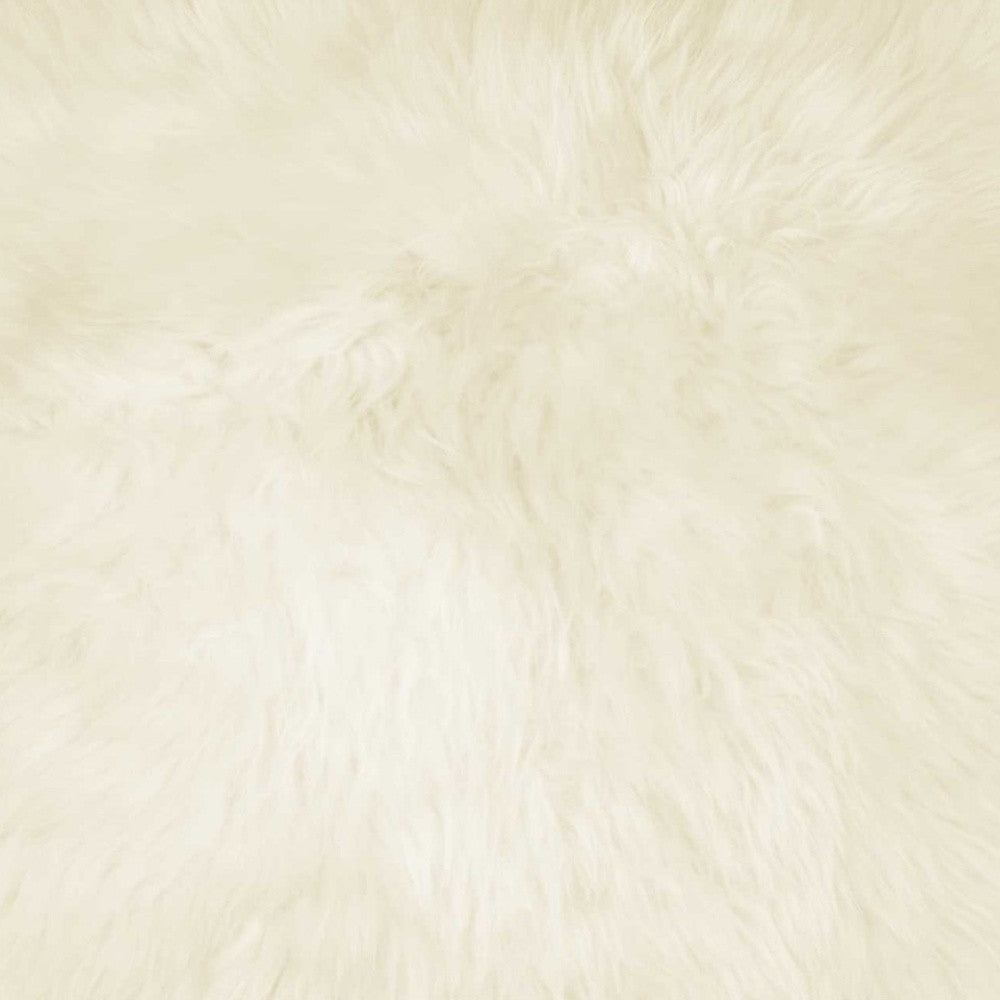 18" Natural Sheepskin Throw Pillow