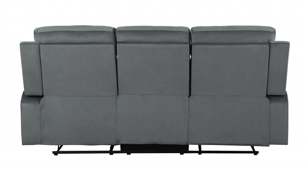 40" Modern Grey Fabric Sofa