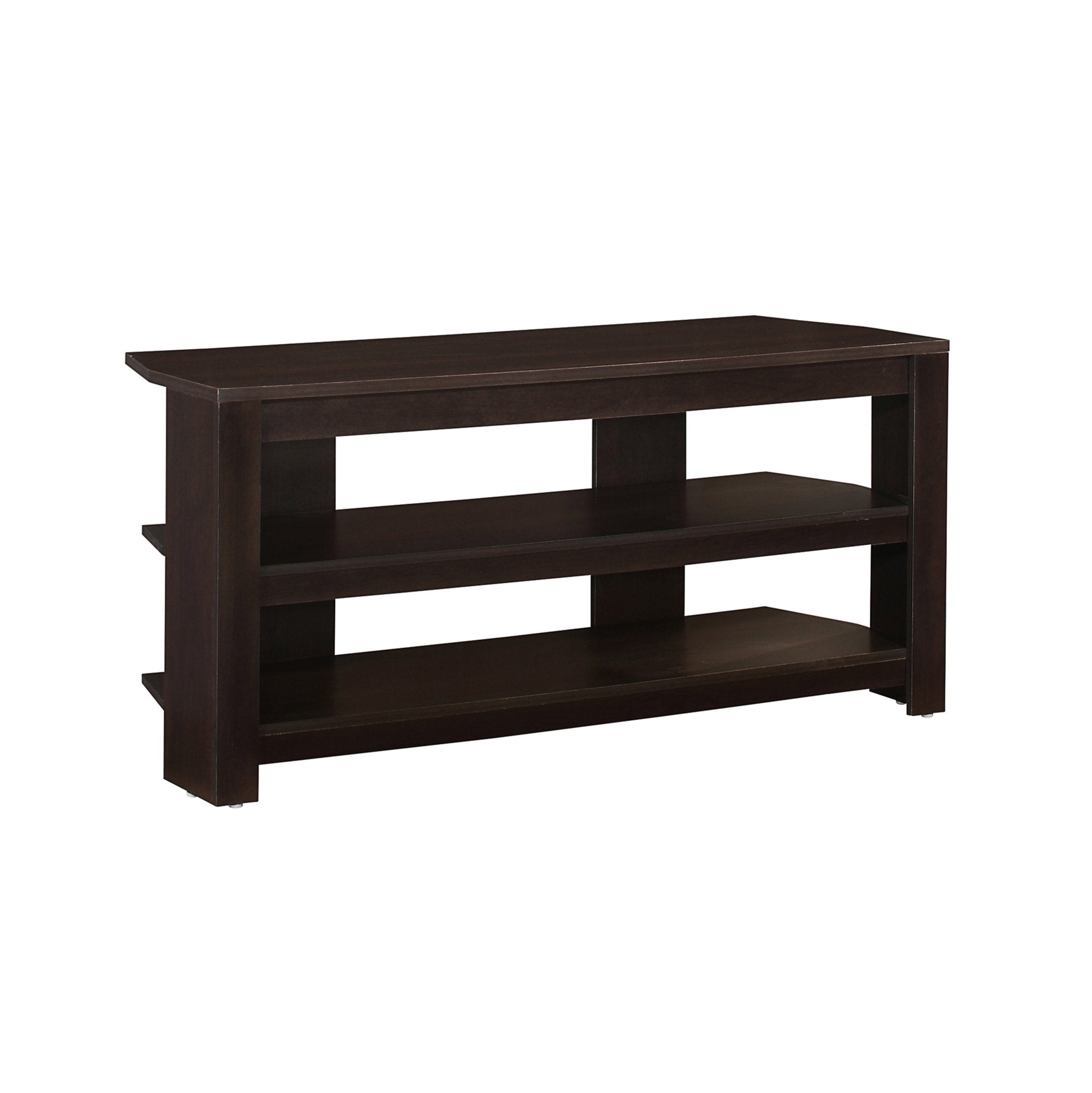 42" Ash Gray Open Shelving TV Stand