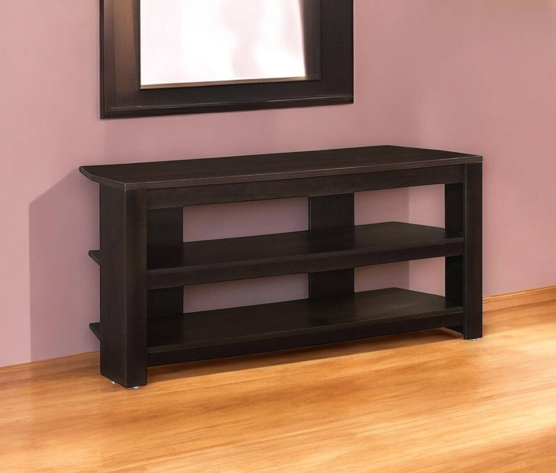 42" Ash Gray Open Shelving TV Stand