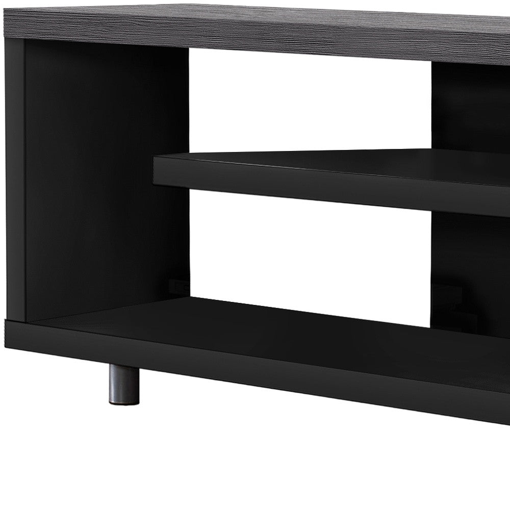 60" Dark Brown Cabinet Enclosed Storage TV Stand