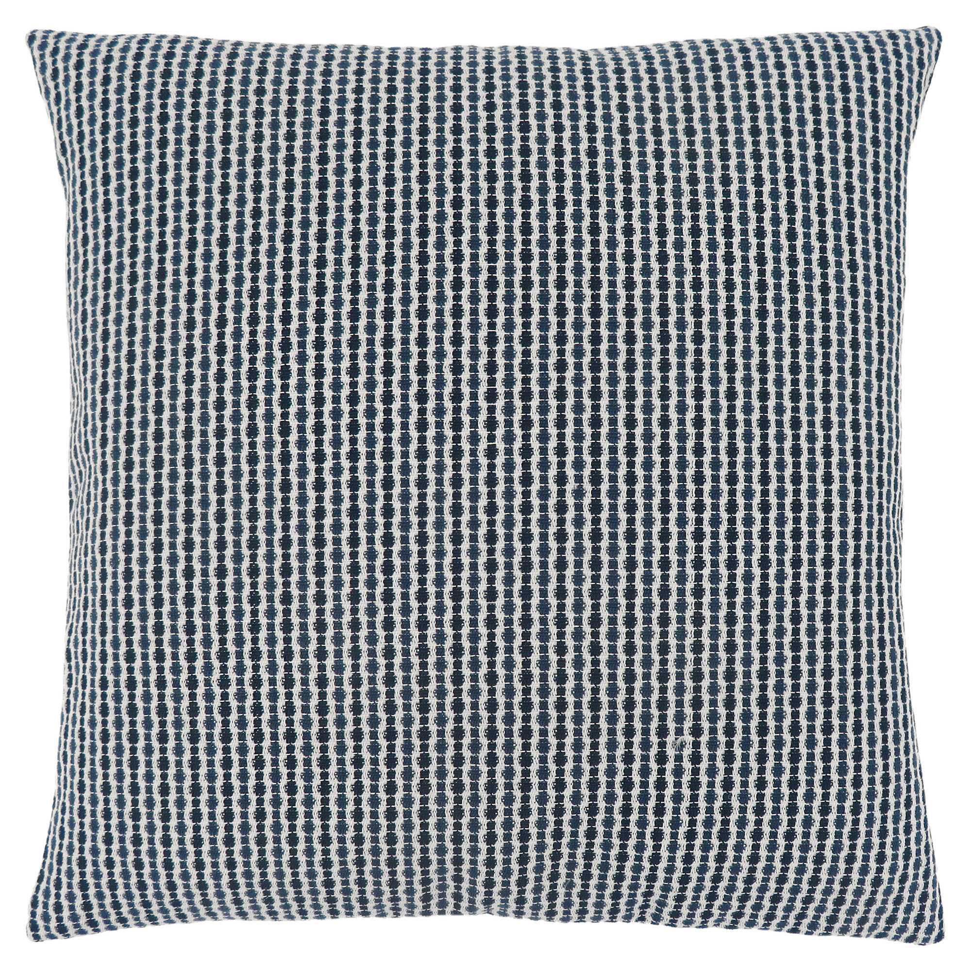 18" X 18" Taupe Polyester Striped Zippered Pillow