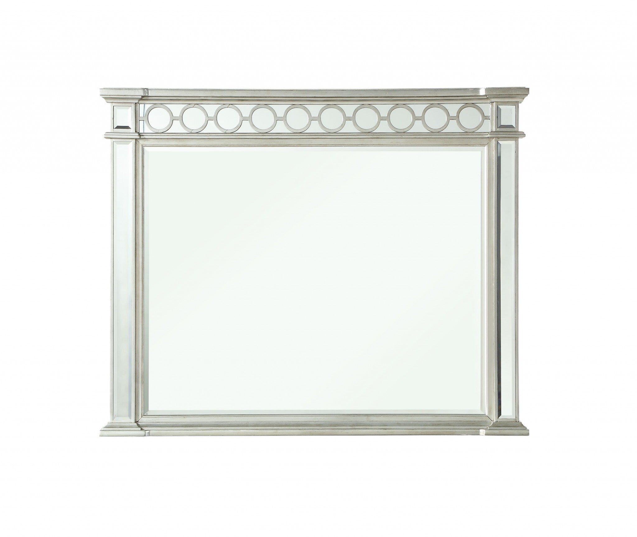 Silver Rectangle Dresser Mirror