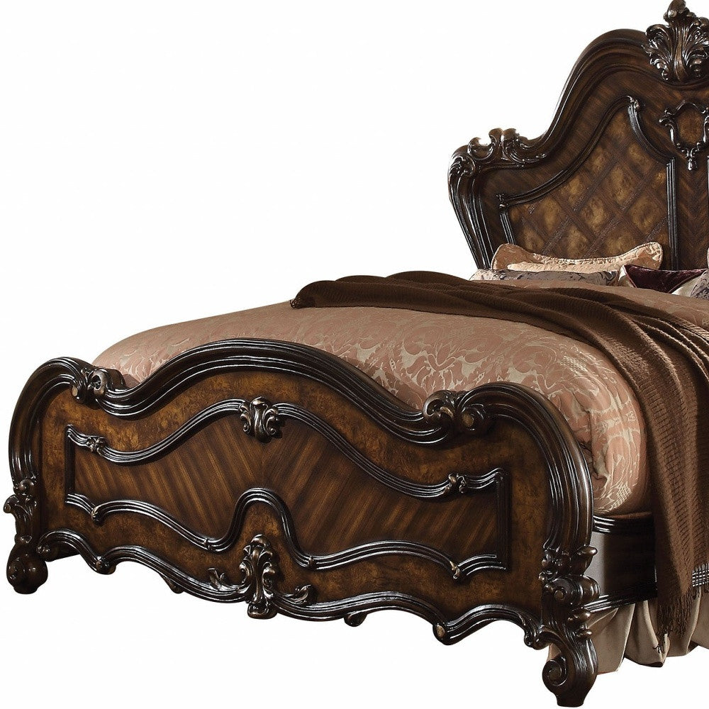 Brown King Bed Frame