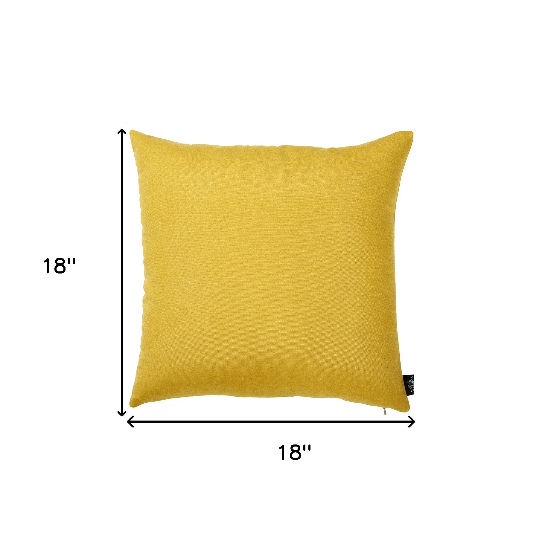 Set of Two Yellow Throw Pillow Cover