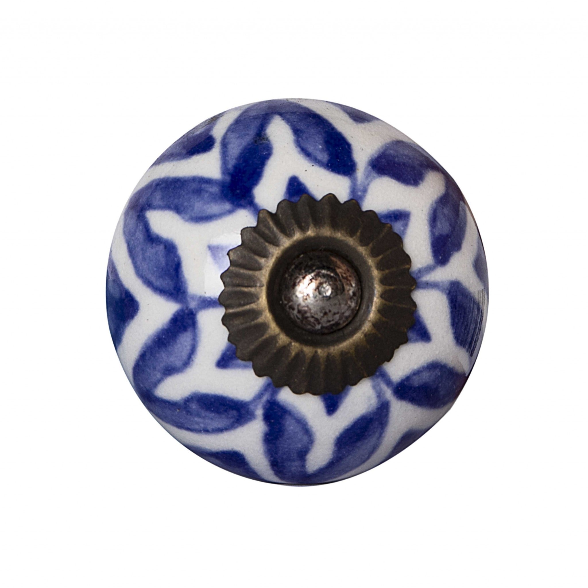 1.5" X 1.5" X 1.5" Ceramic Metal Multicolor 12 Pack Knob