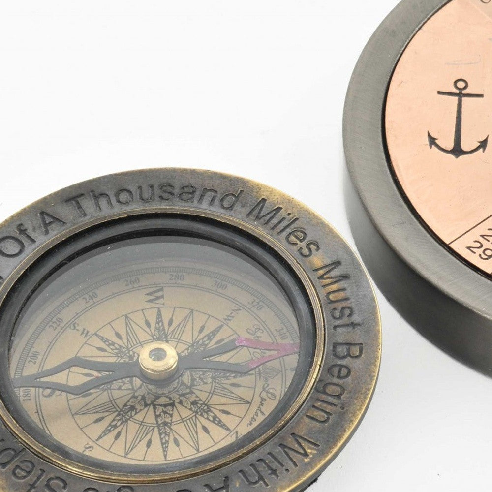 Set Of 2 100 Year Calendar And Compass Quote