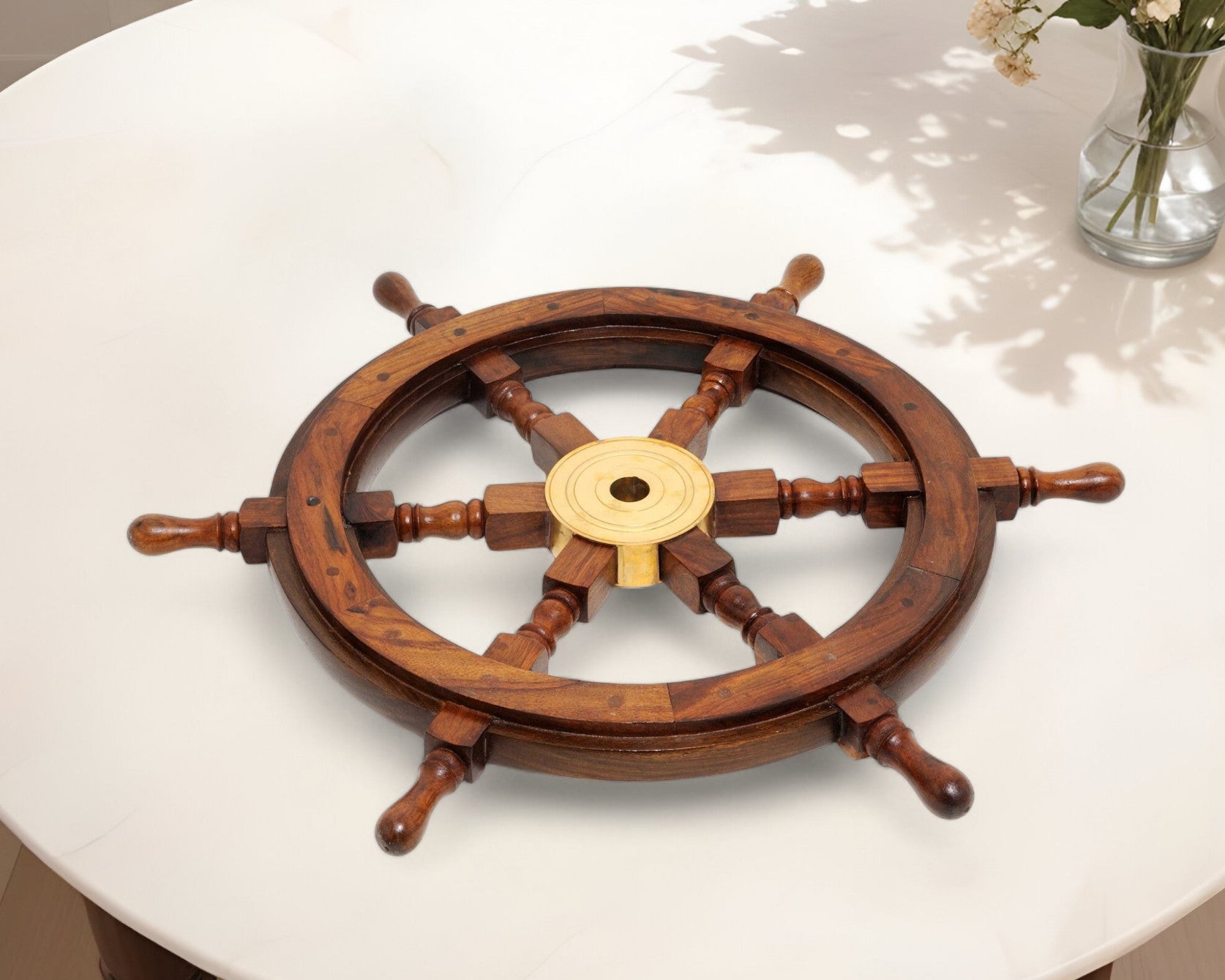 24" X 24" X 2" Ship Wheel