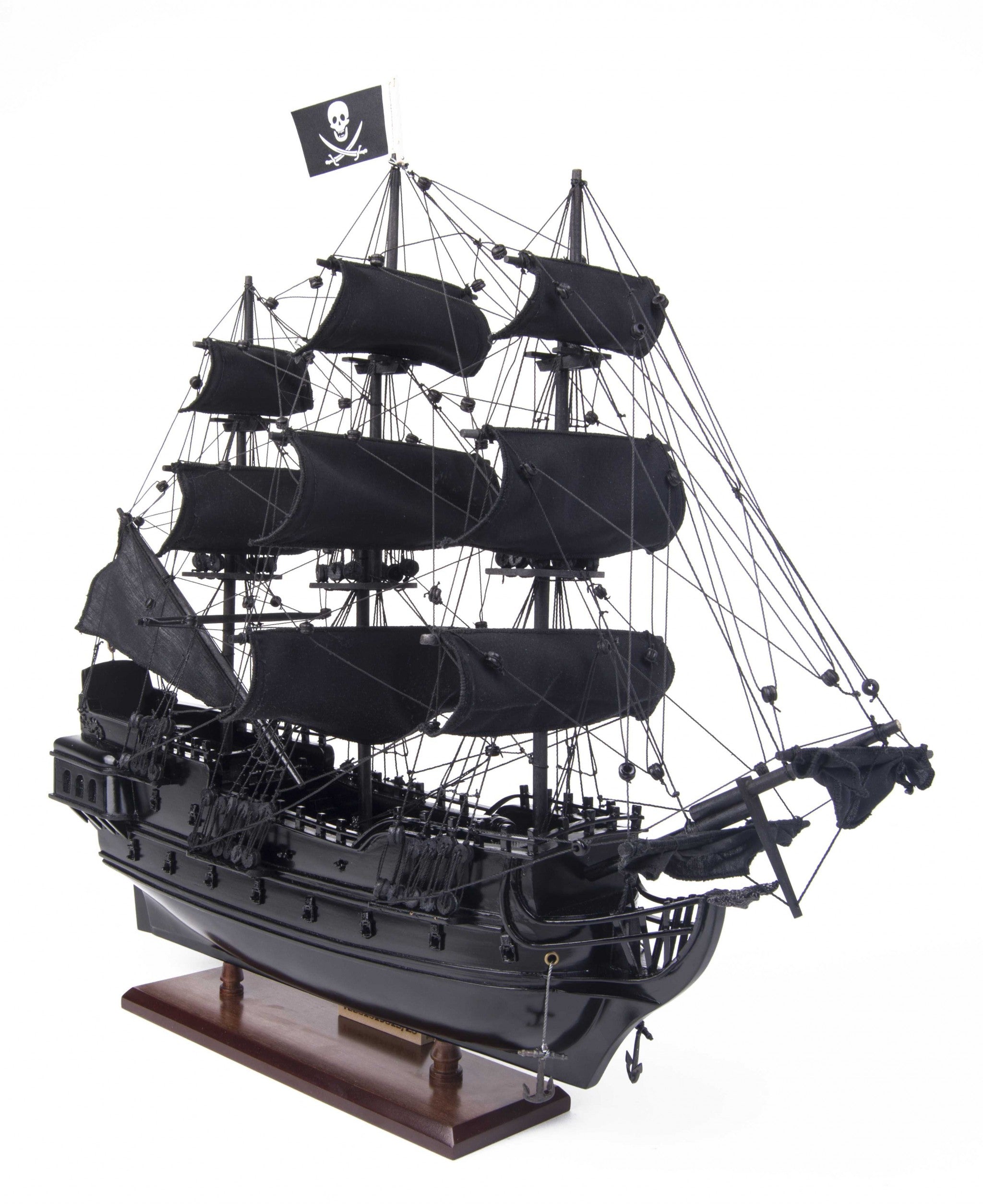 6.5" X 20" X 19"Black Pearl Pirate Ship