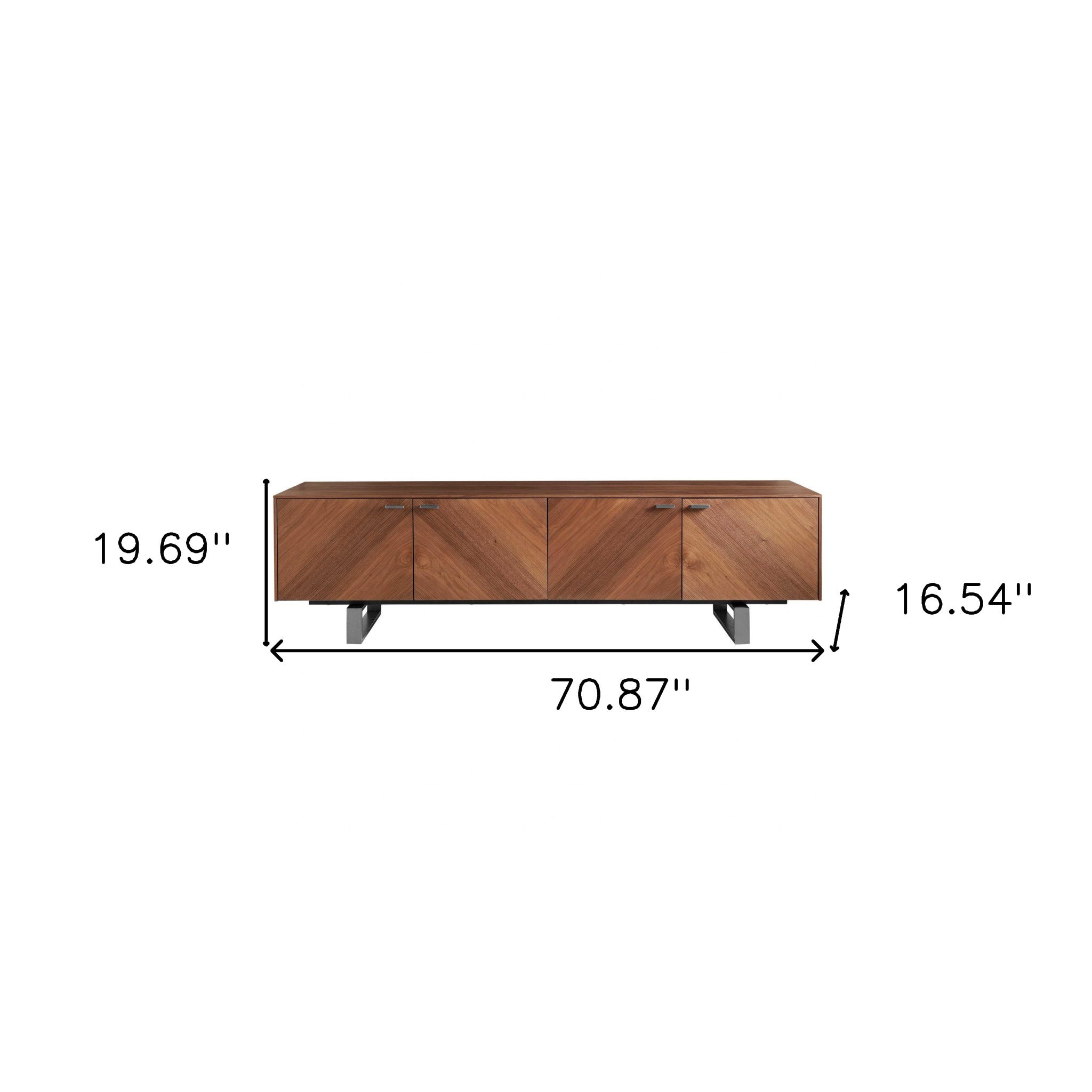 71” Contemporary Media TV Stand