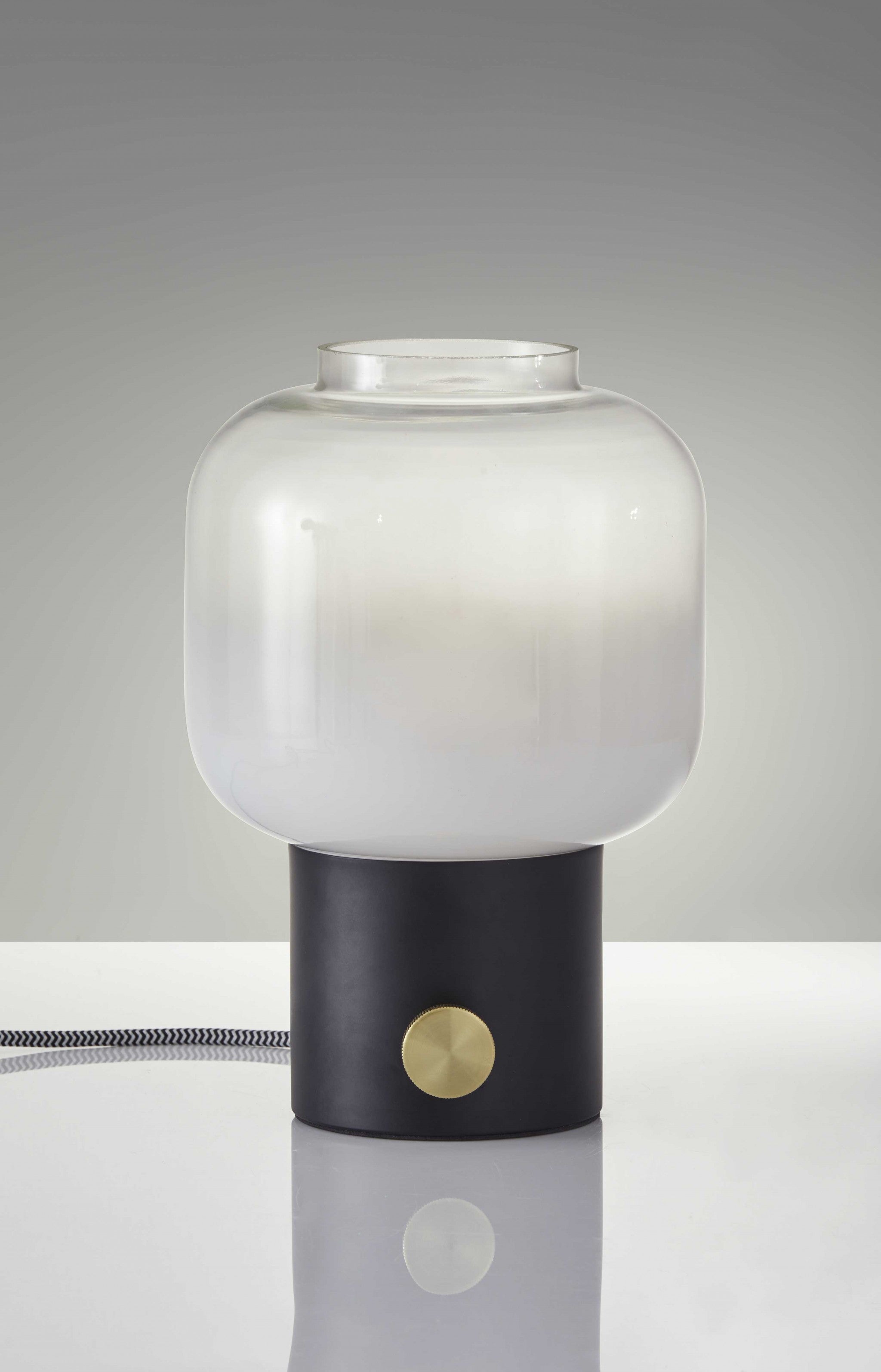 Mod Pod Black Glass Table Lamp