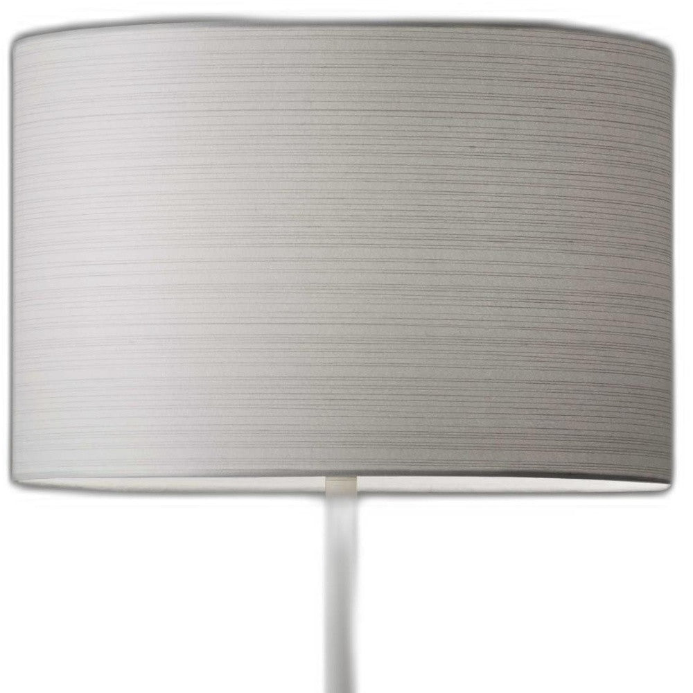 White On White Metal Table Lamp