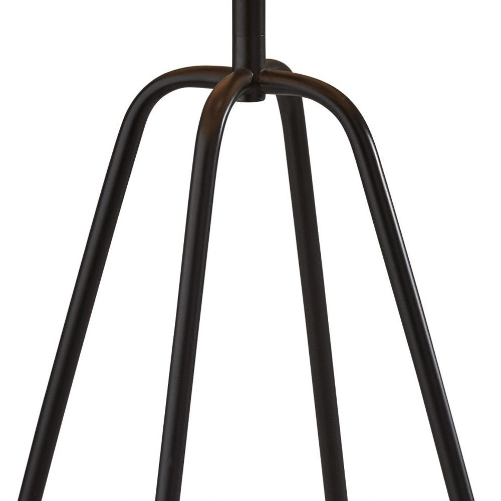 Open Cane Web Natural Shade Dark Bronze Table Lamp