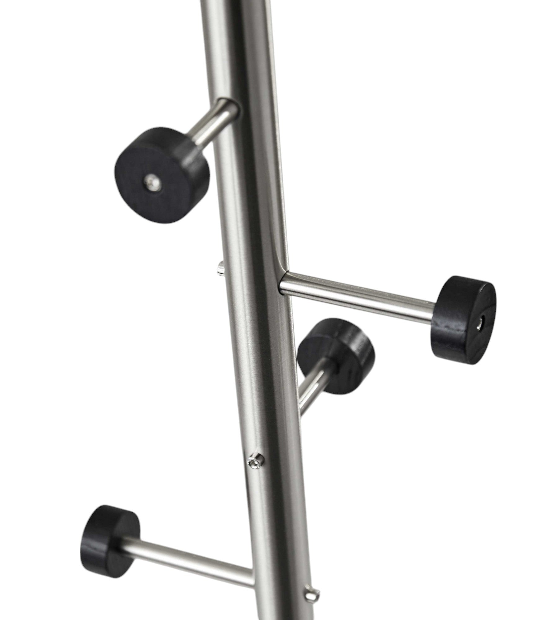 12" X 67.5" Brushed Steel Brushed Steel Coat Rack