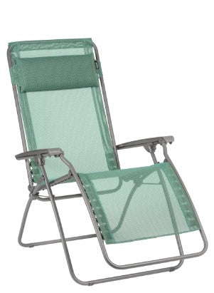 27" Gray Steel Outdoor Zero Gravity Chair