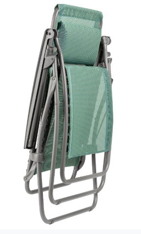 27" Gray Steel Outdoor Zero Gravity Chair