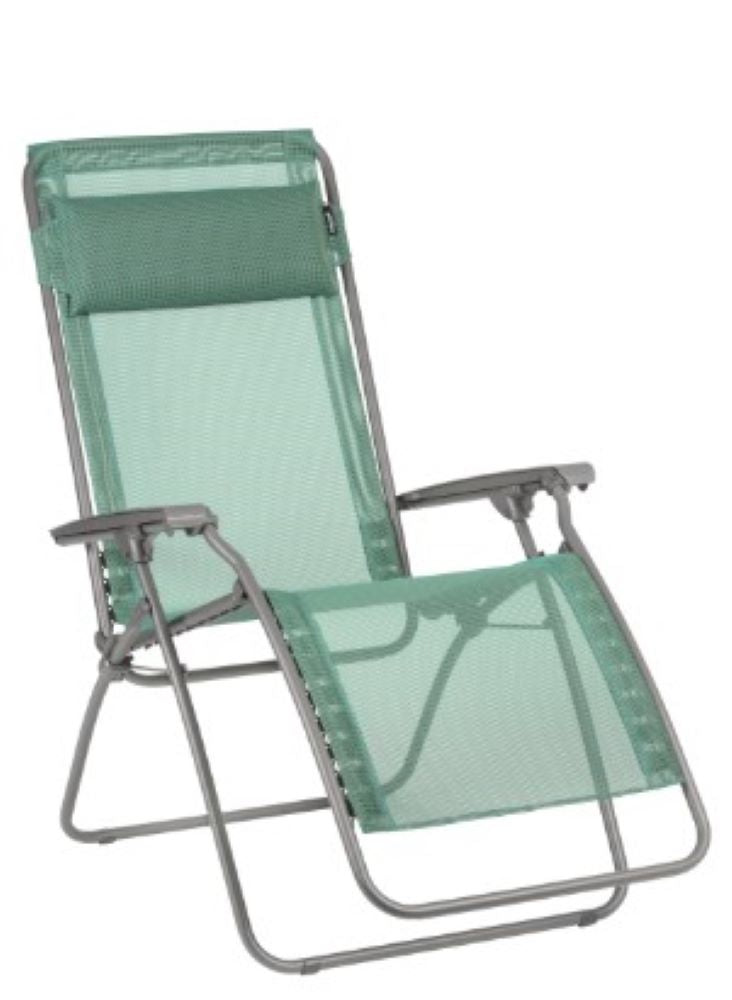 27" Gray Steel Outdoor Zero Gravity Chair