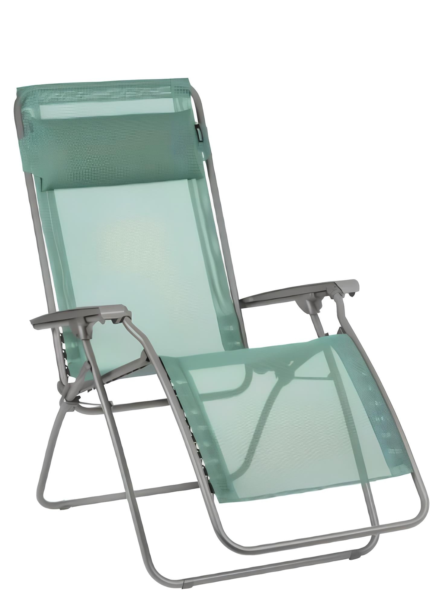 27" Gray Steel Outdoor Zero Gravity Chair