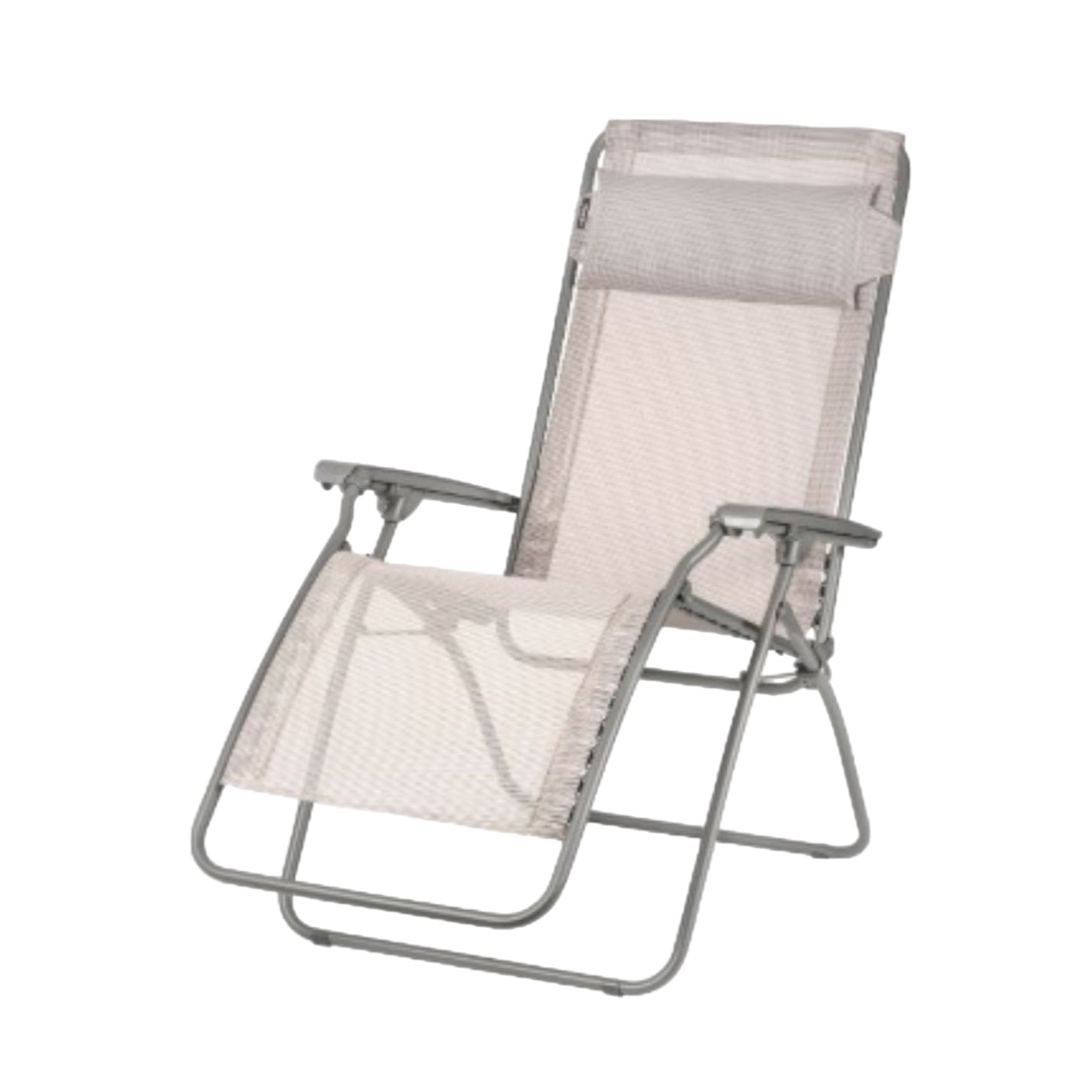 27" Gray Steel Outdoor Zero Gravity Chair