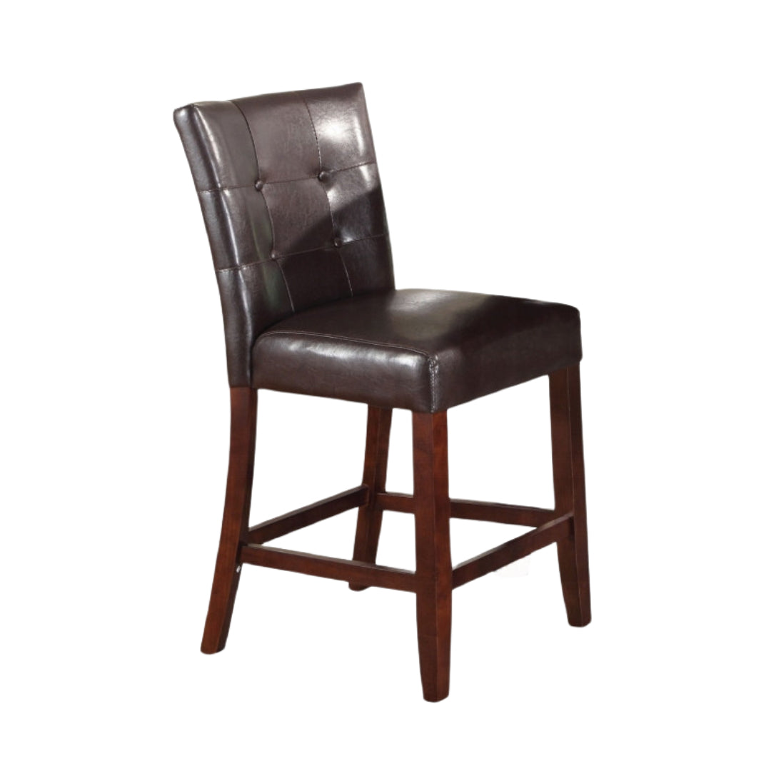 20" X 24" X 40" Espresso Polyurethane Counter Height Chair (Set-2)