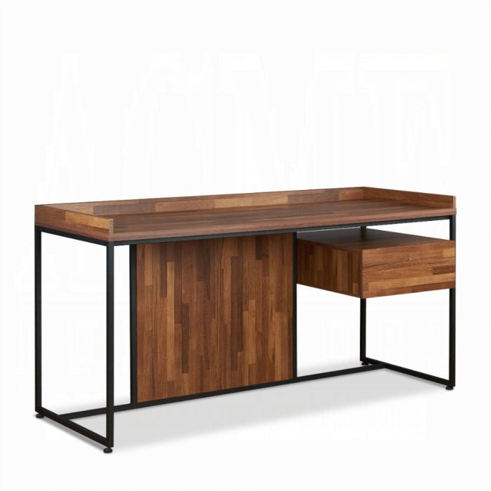 62" Walnut Rectangular Computer Desk