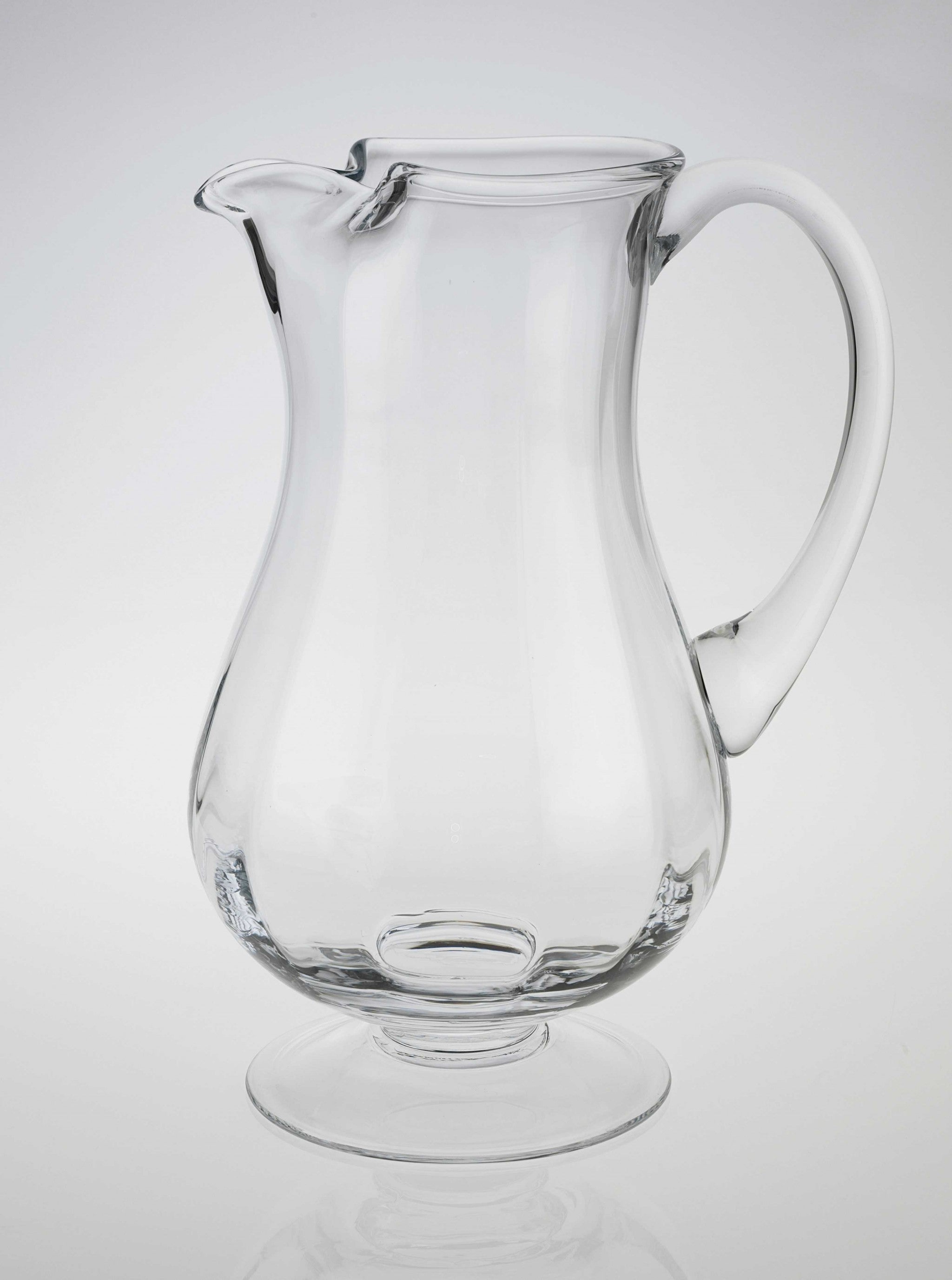 Mouth Blown Lead Free Crystal Pitcher 54 Oz