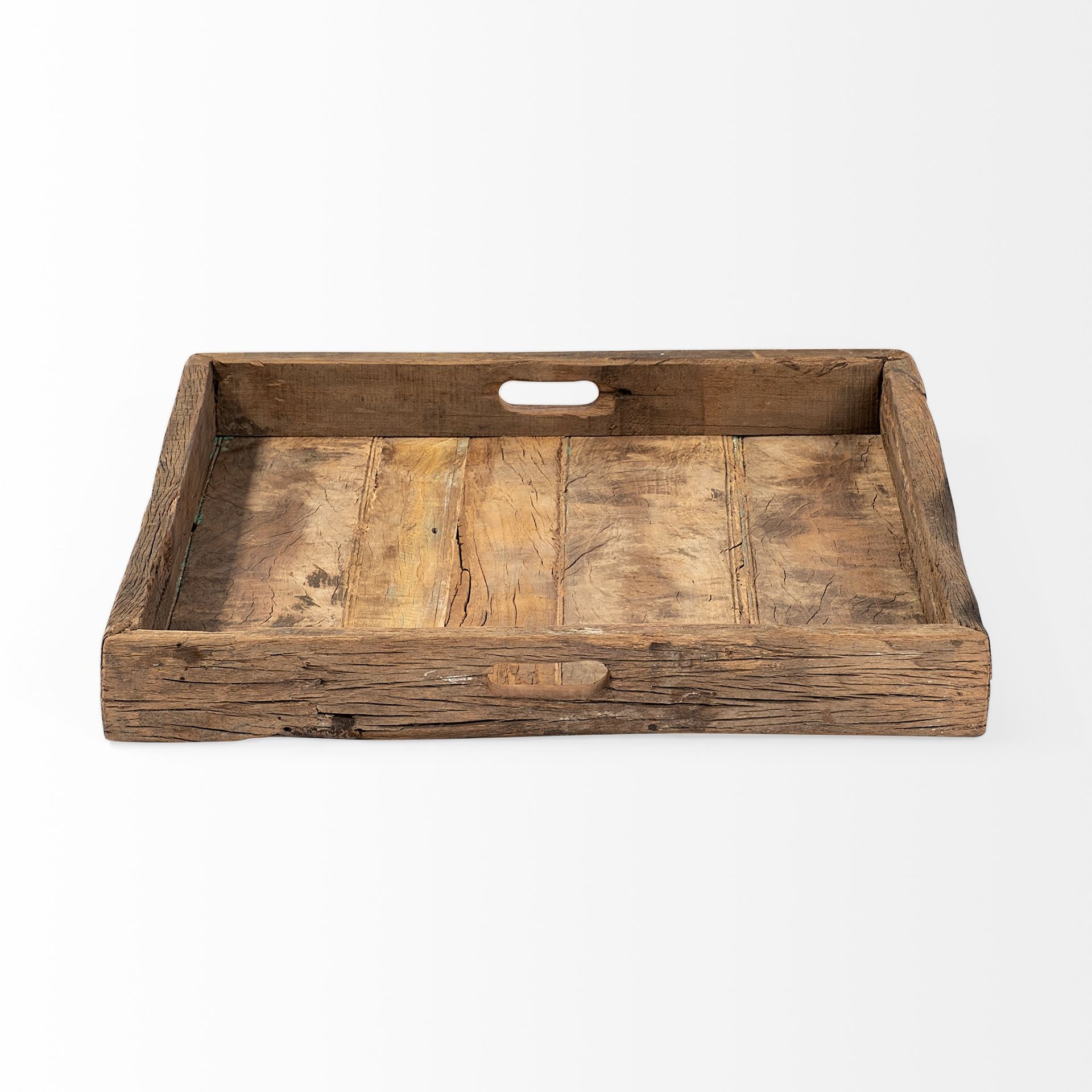 Natural Brown Reclaimed Wood Tray