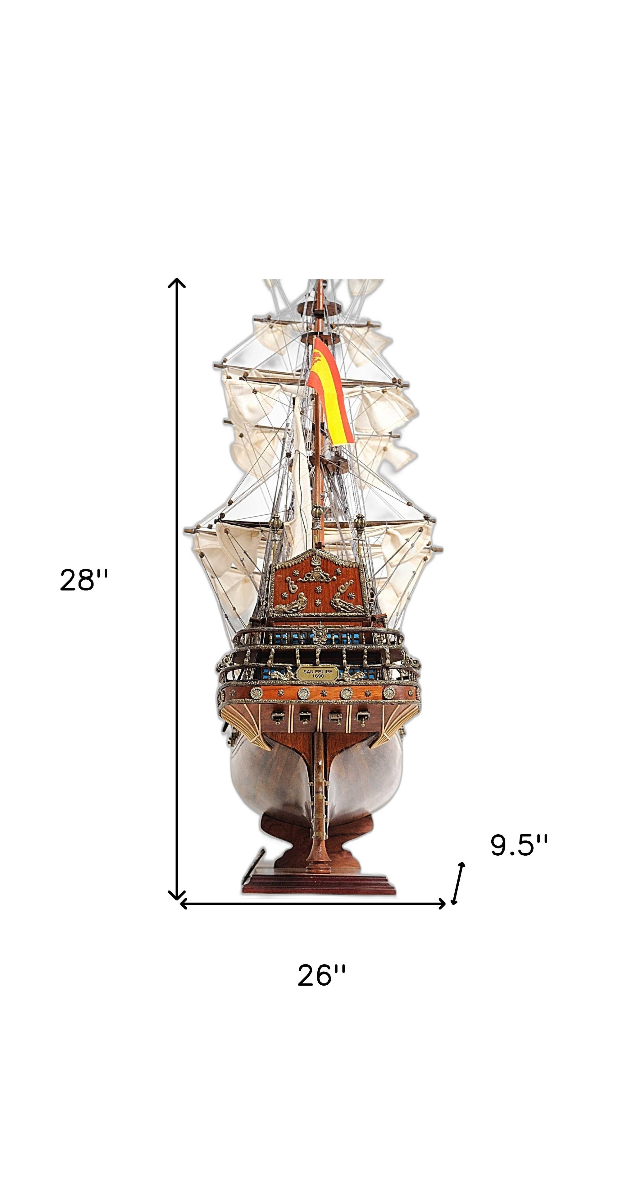 Sailboat Model With Chrome And Brass Fittings