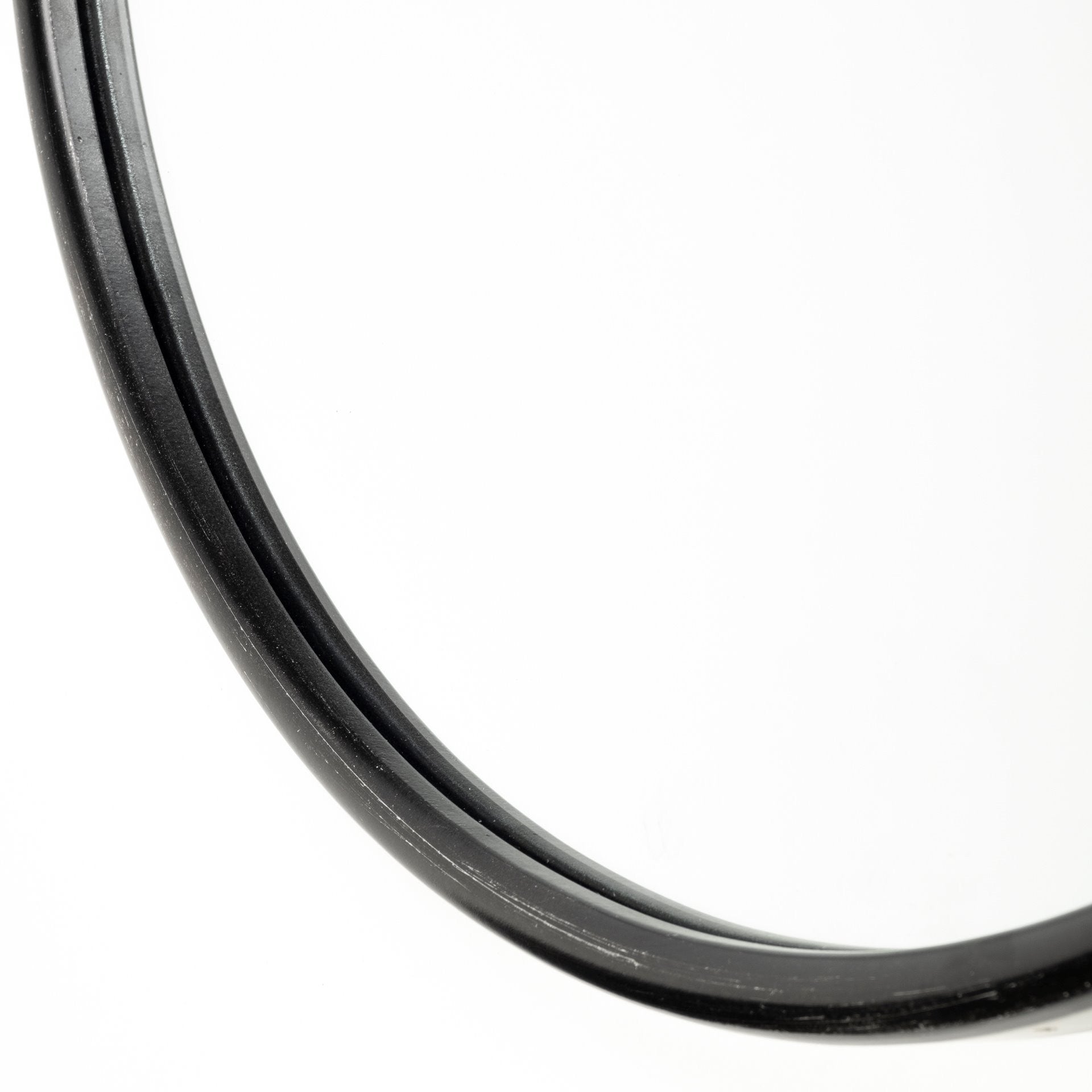 36" Black Oval Metal Framed Accent Mirror