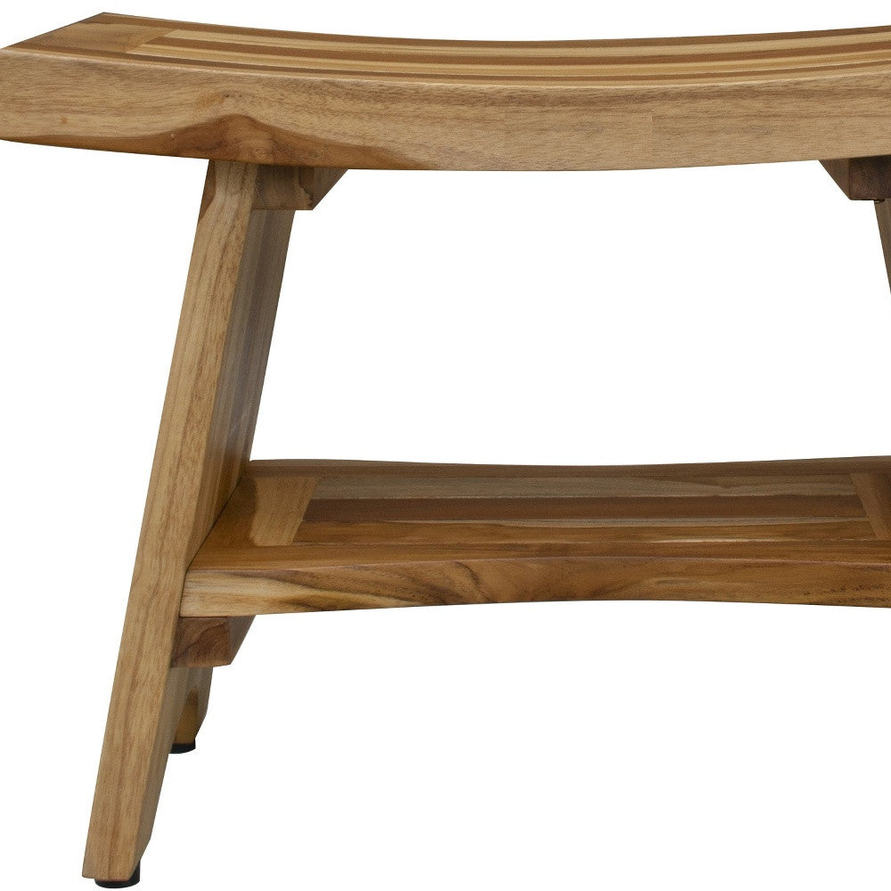 18" X 24" Natural Teak Shower Bench