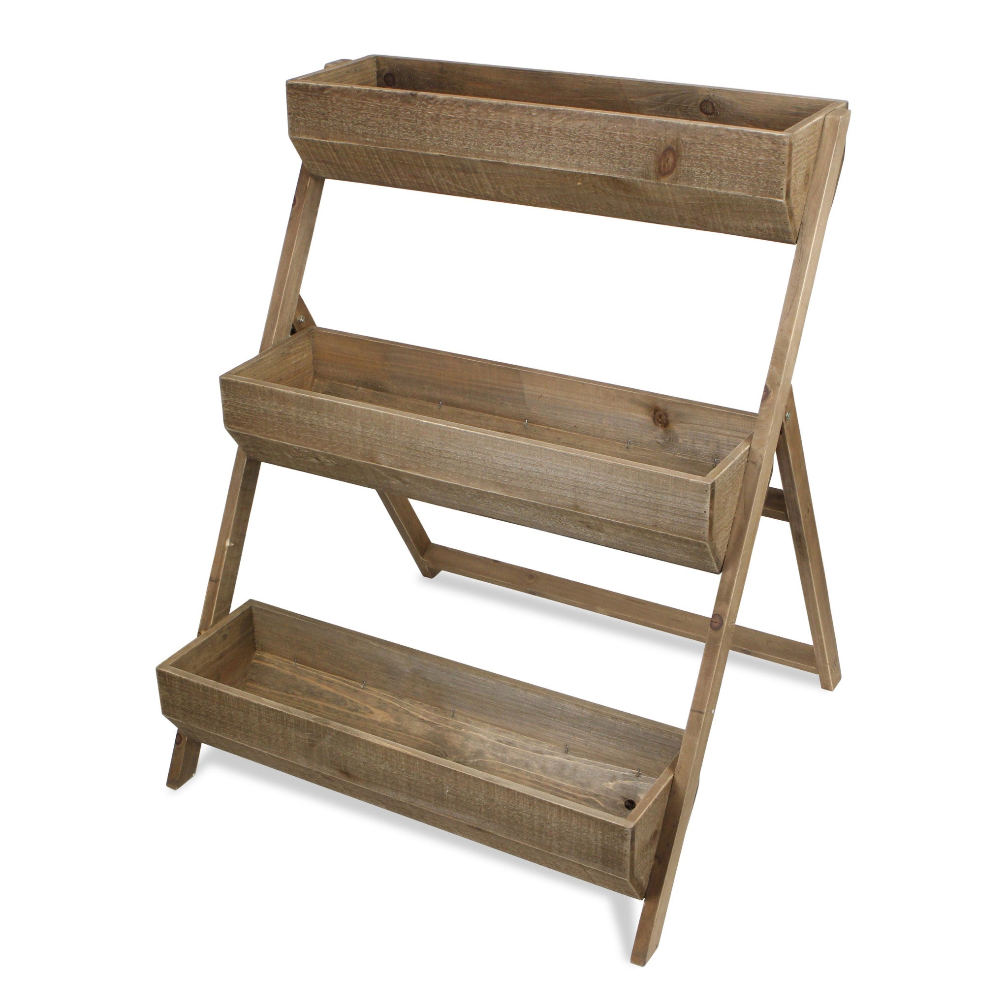 3 Tier Wooden Shelves Storage Plant Stand