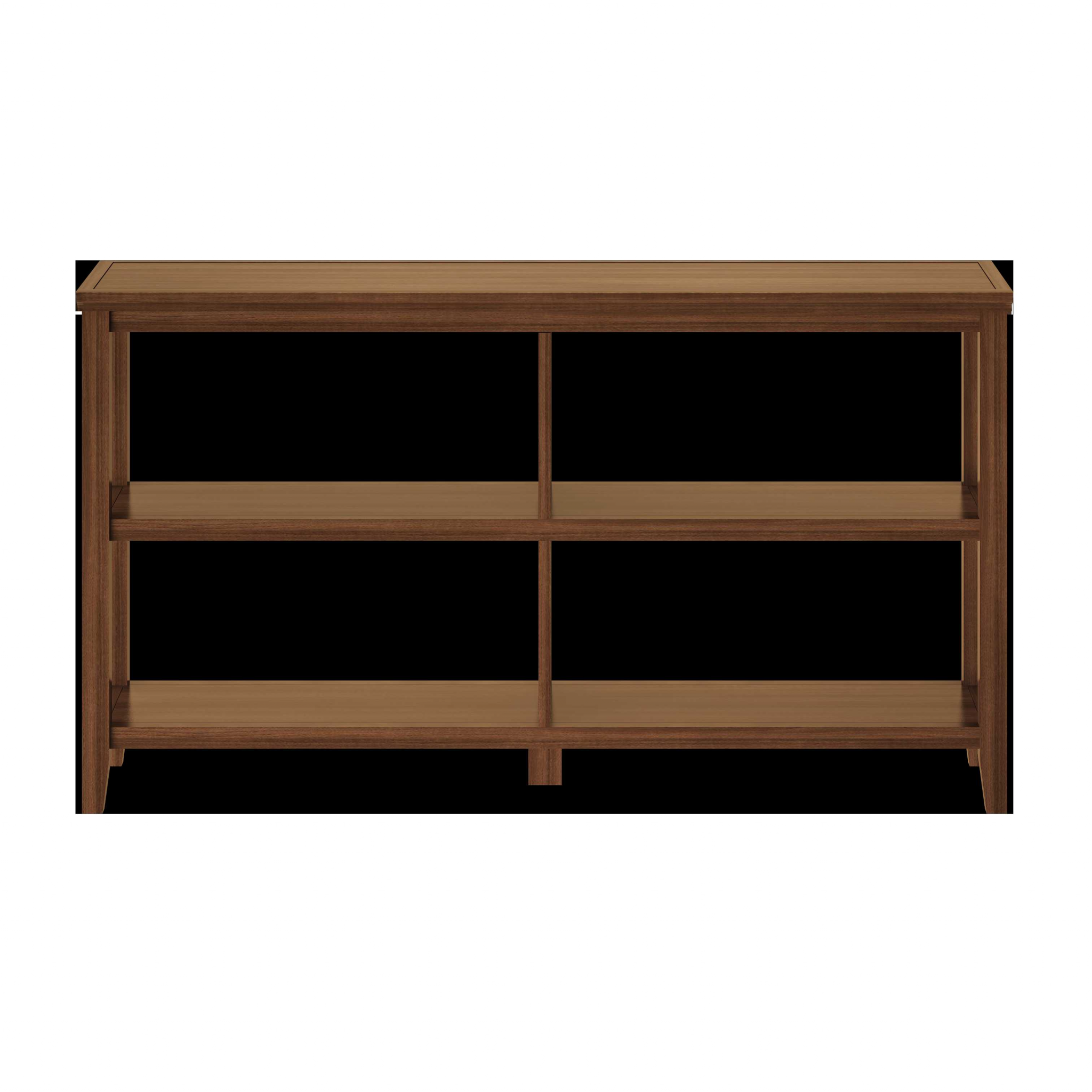 30" Bookcase With 2 Shelves In Walnut