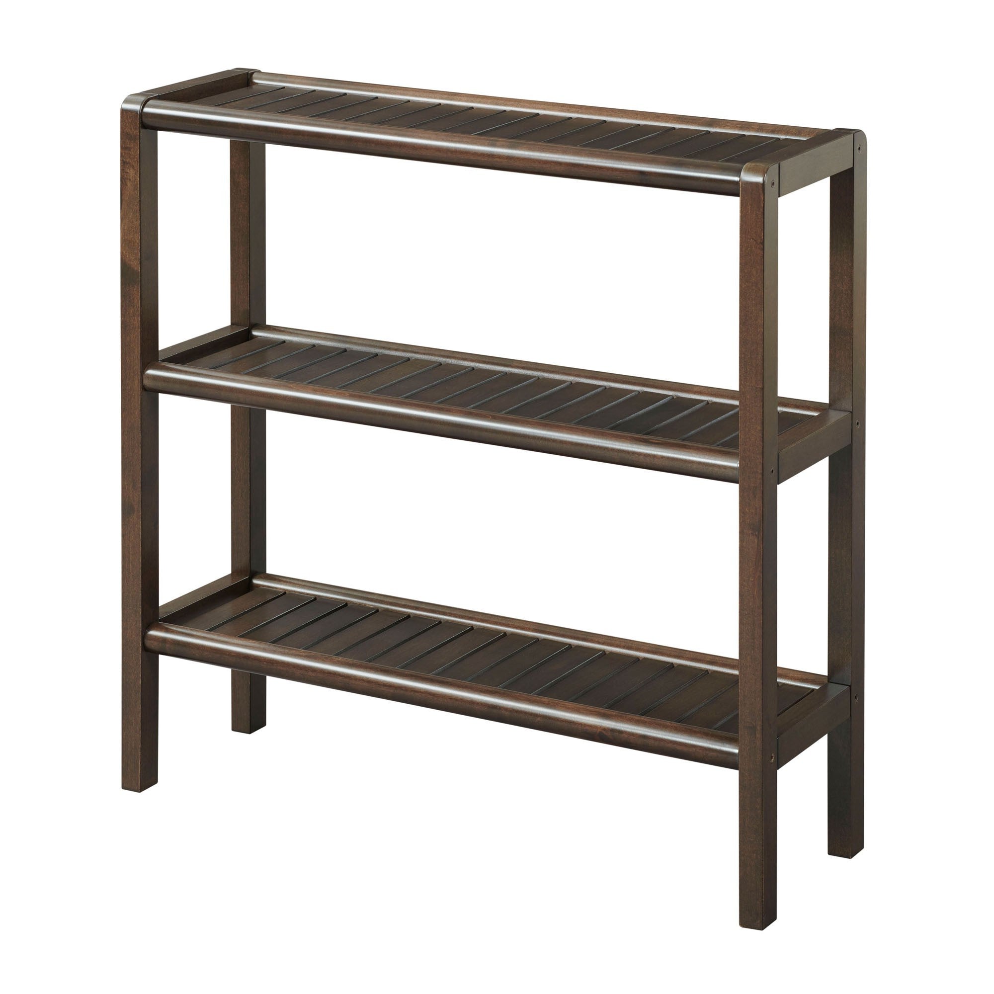 Espresso Brown Versatile Shoe Rack Shelving Unit