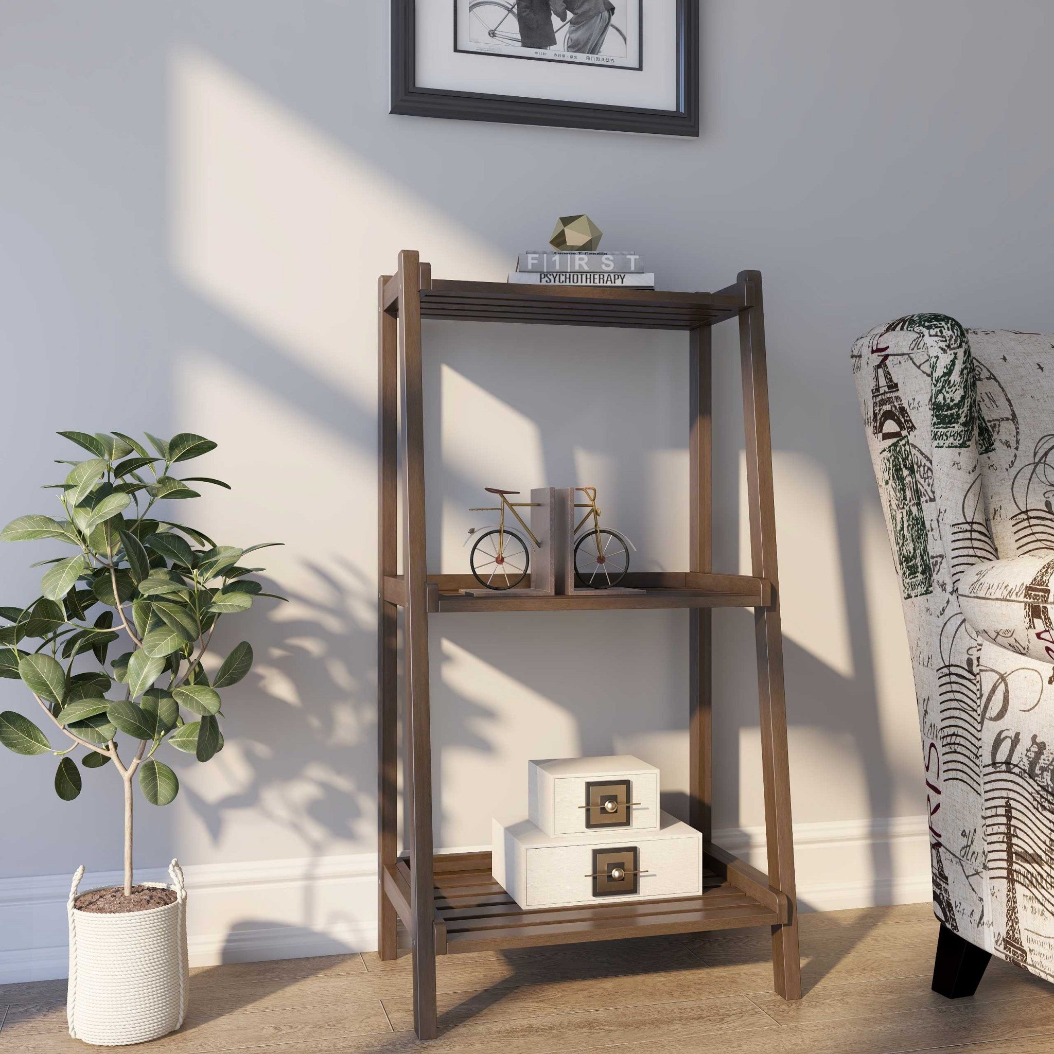 42" Bookcase With 3 Shelves In Espresso