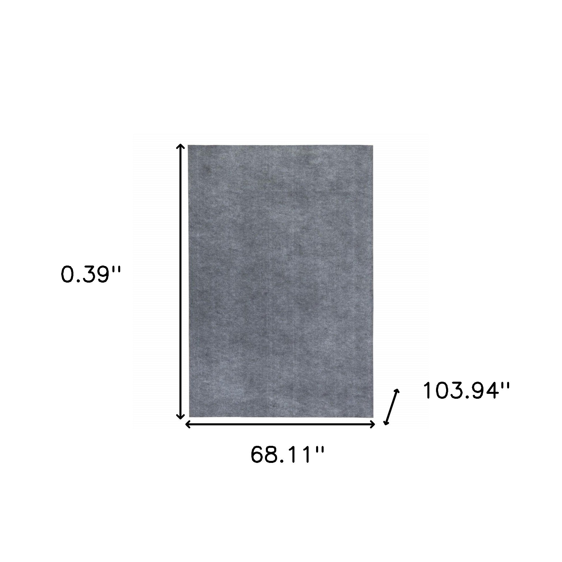 6'X9" Grey Premier Rug Pad