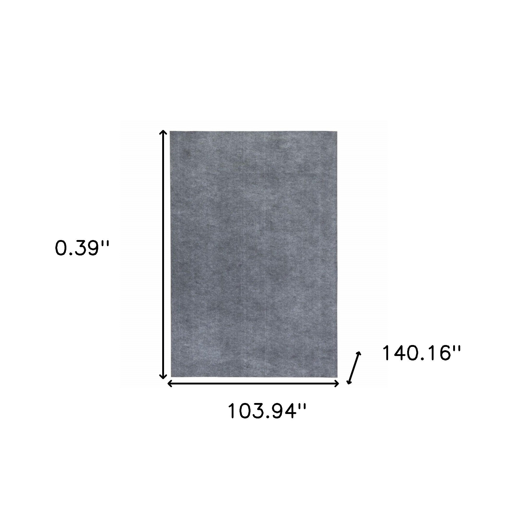 6'X9" Grey Premier Rug Pad