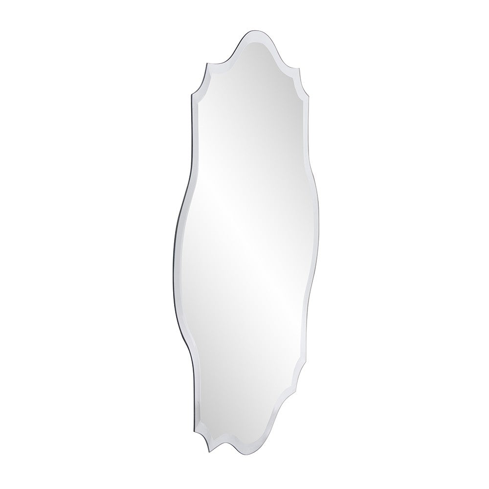 32" Clear Scalloped Edges Unframed Accent Mirror