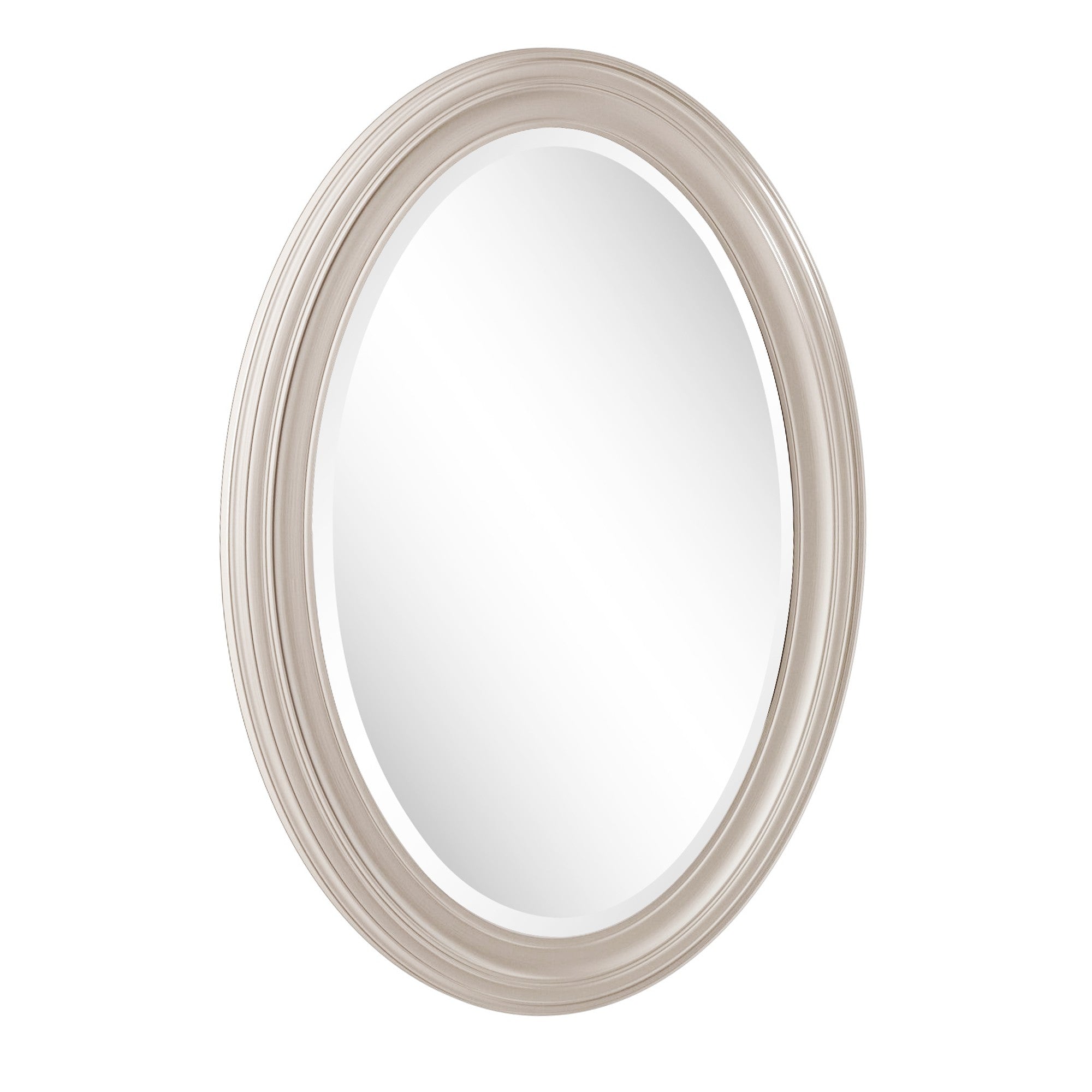 33" Silver Oval Framed Accent Mirror