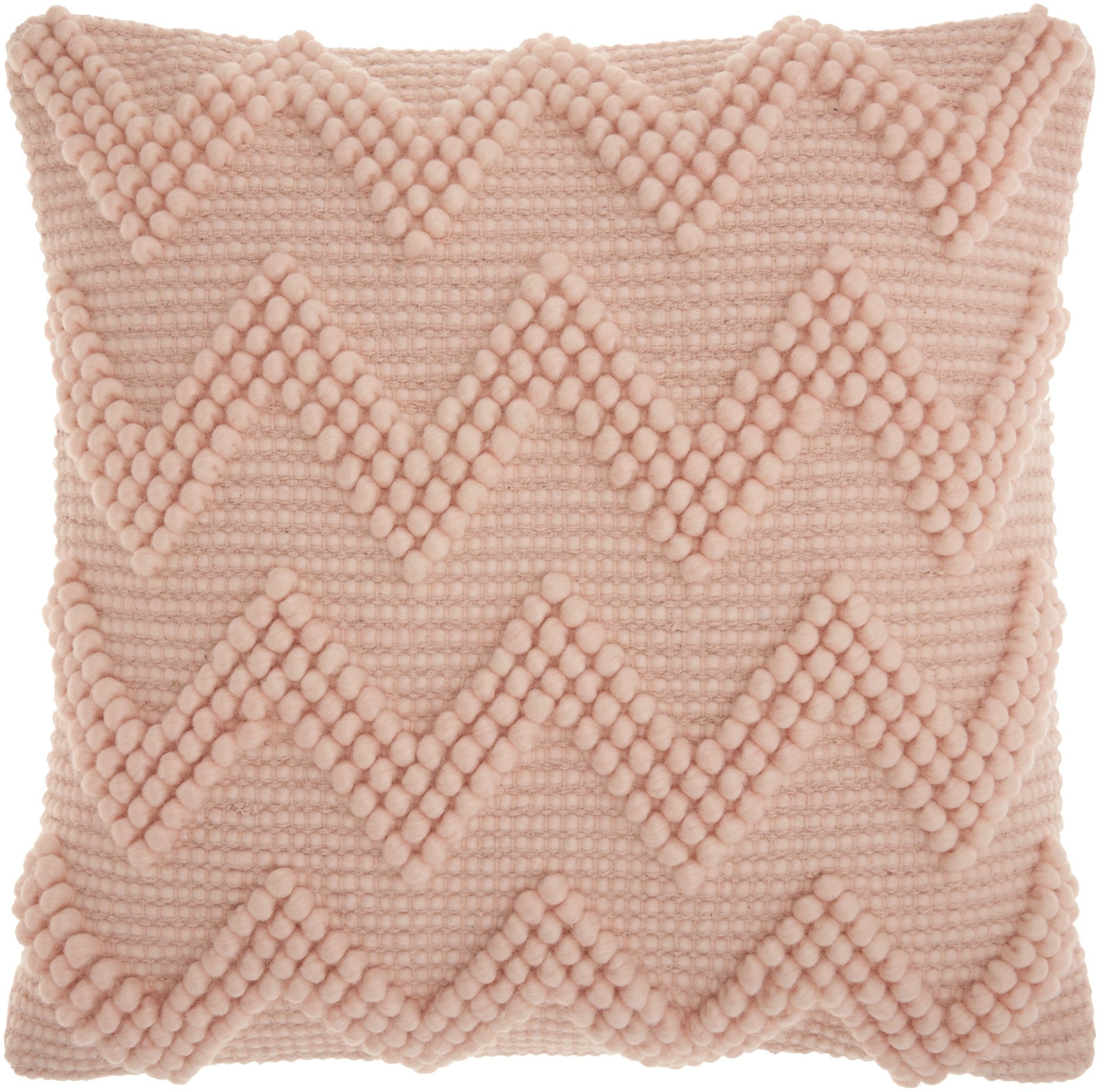 Boho Mauve Rose Textural Chevron Throw Pillow