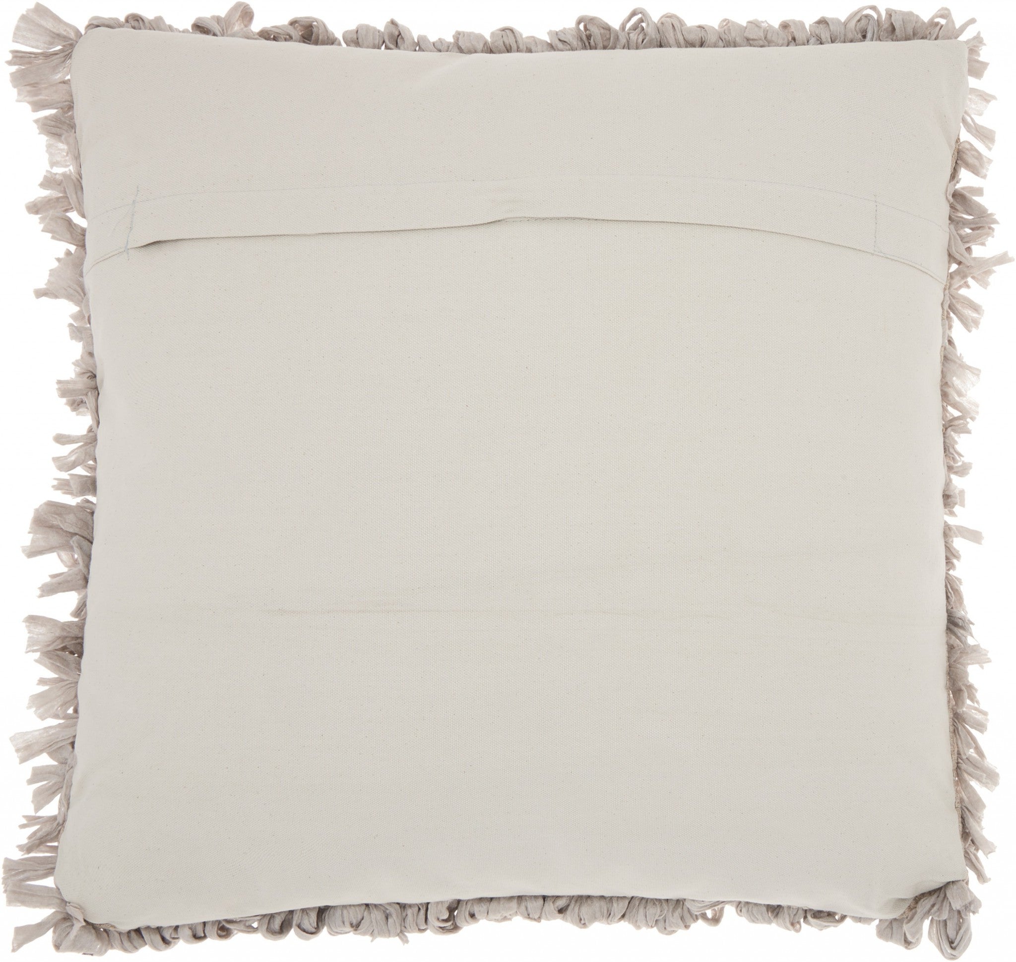 Loose Luscious Shag Taupe Throw Pillow