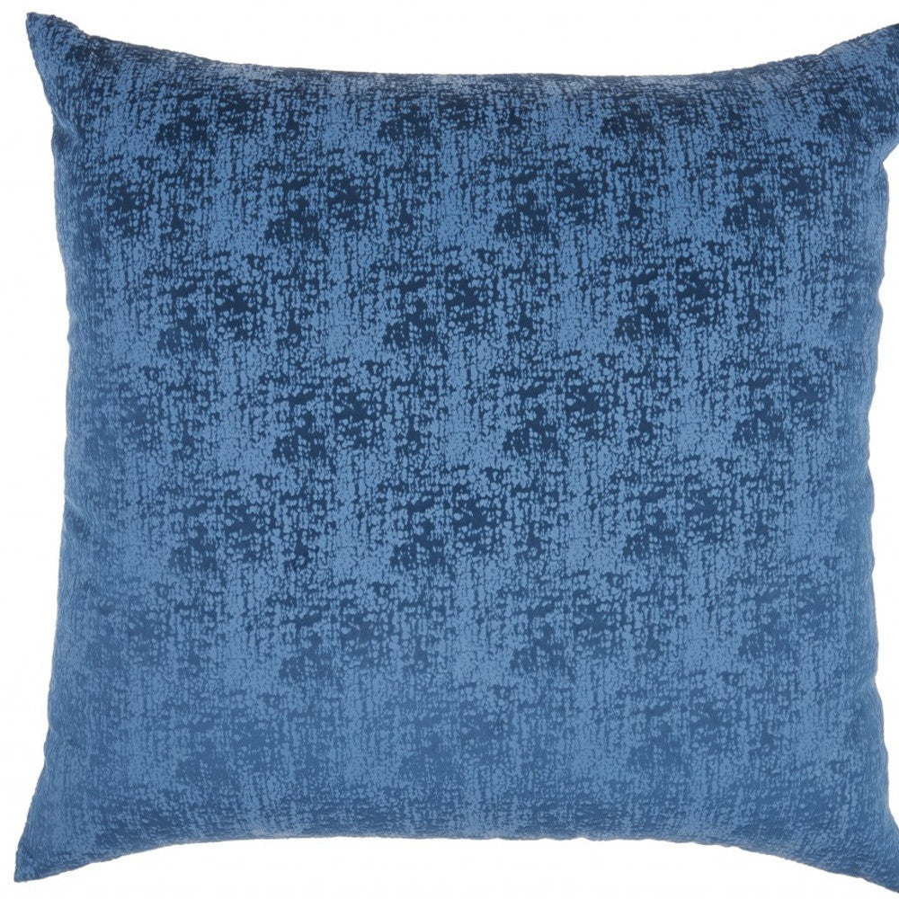 22" Navy Blue Abstract Throw Pillow