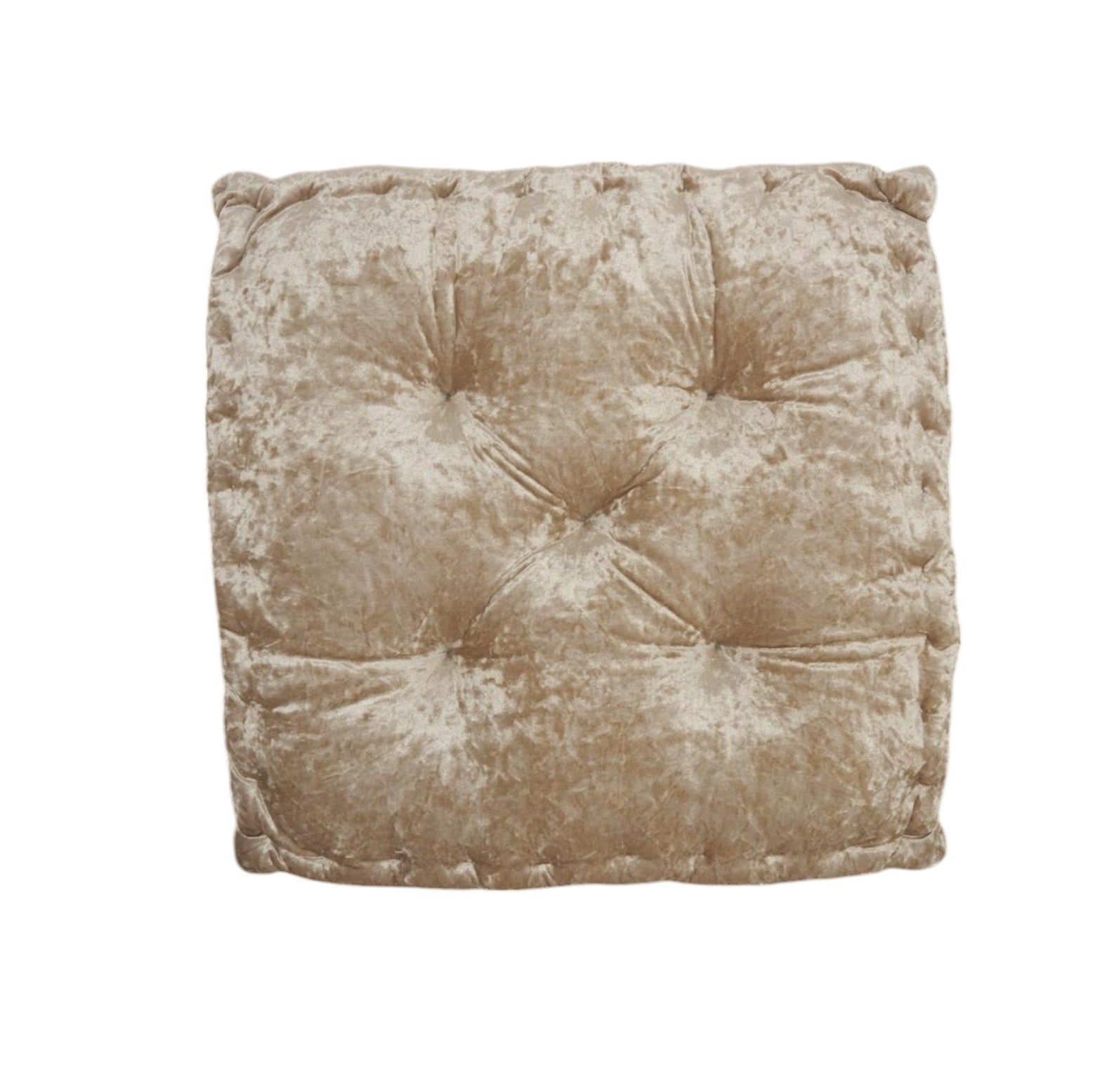 24" X 24" Beige Polyester Solid Color Floor Cushion