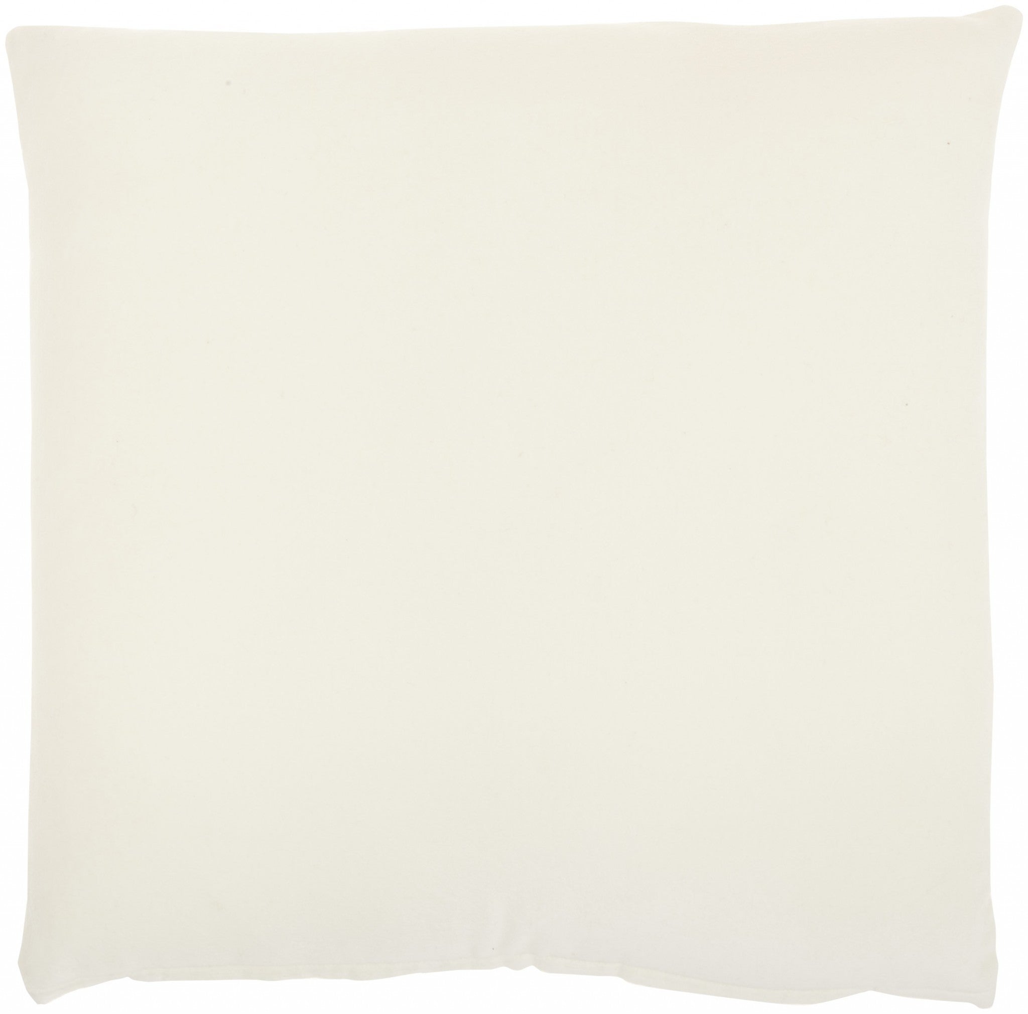 16" Ivory Cotton Throw Pillow