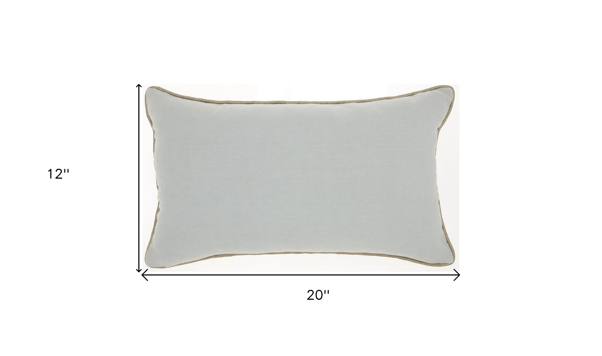 12" X 20" Periwinkle Cotton Throw Pillow