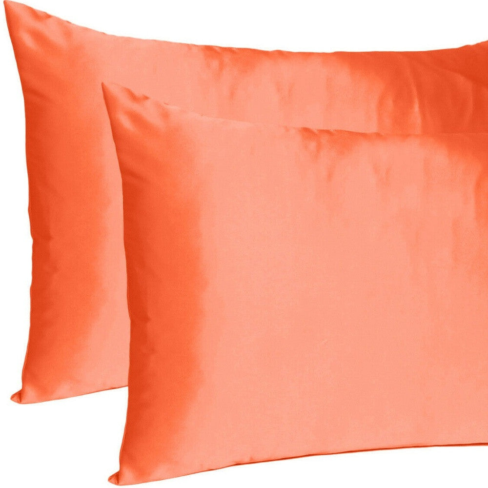 Poppy Dreamy Set Of 2 Silky Satin King Pillowcases