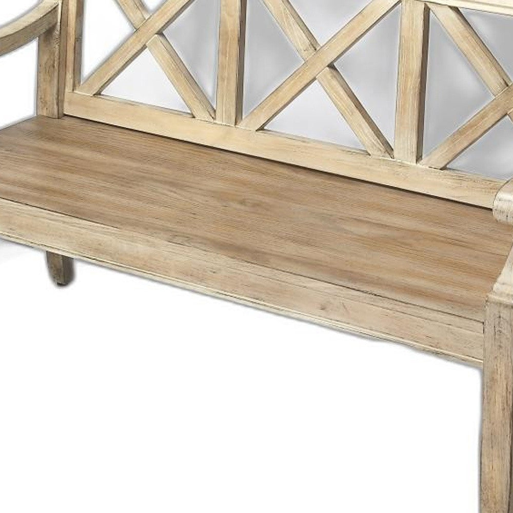 Gray Driftwood Finish Bench